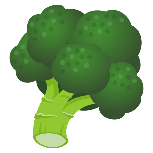 Broccoli as drawn by JoyPixels in 11.0