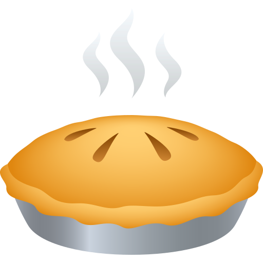 Pie as drawn by JoyPixels in 11.0