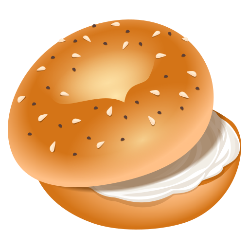 bagel as rendered by JoyPixels