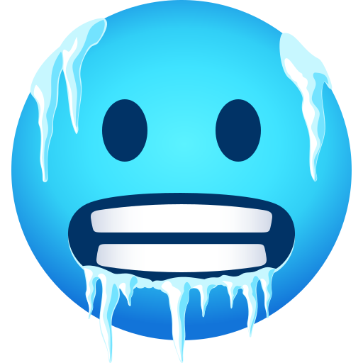 Cold Face as drawn by JoyPixels in 11.0