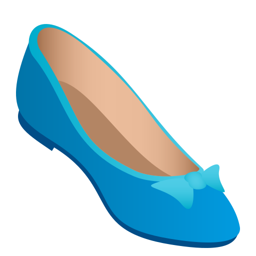 Flat Shoe as drawn by JoyPixels in 11.0