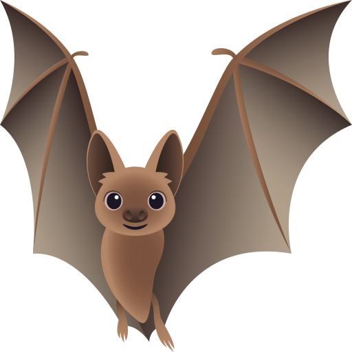 bat as rendered by JoyPixels