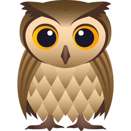 owl as rendered by JoyPixels