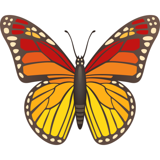 butterfly as rendered by JoyPixels