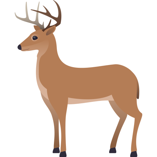 deer as rendered by JoyPixels