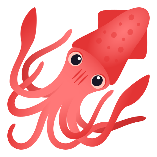 squid as rendered by JoyPixels