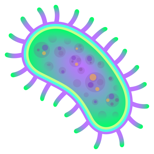 microbe as rendered by JoyPixels
