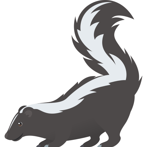 skunk as rendered by JoyPixels