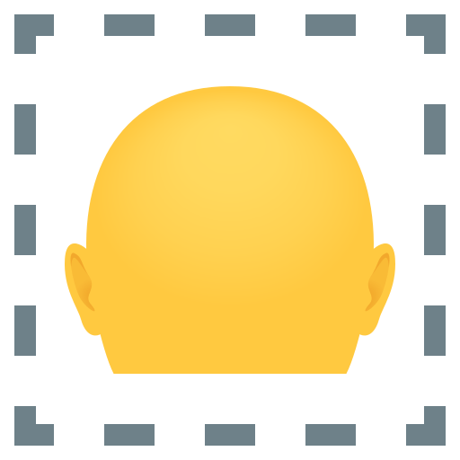 Bald as drawn by JoyPixels in 11.0