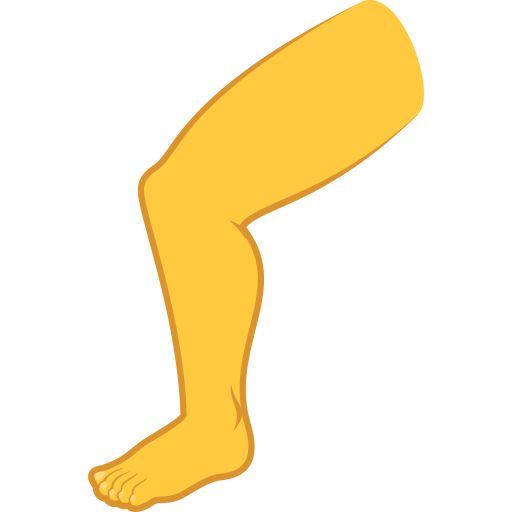 leg as rendered by JoyPixels