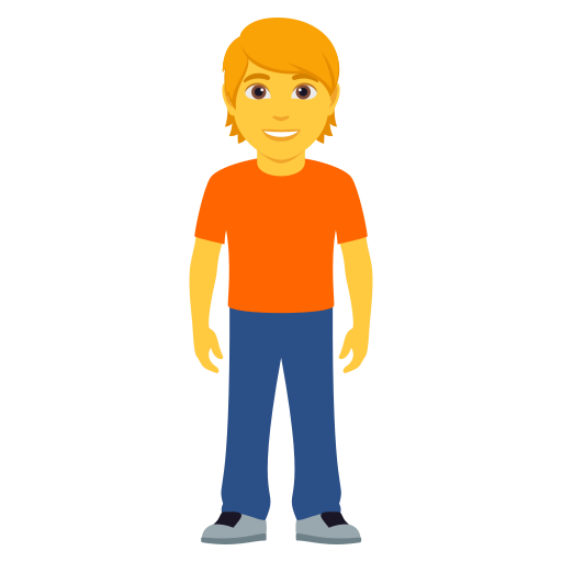person standing as rendered by JoyPixels