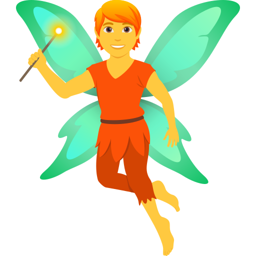 fairy as rendered by JoyPixels