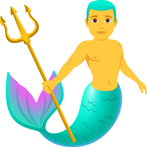 merman as rendered by JoyPixels