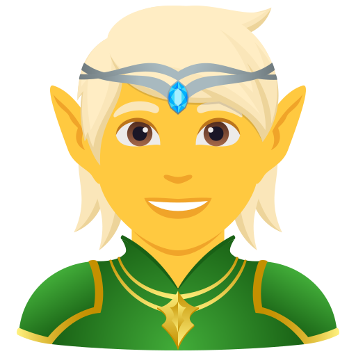 Elf(e) as rendered by JoyPixels