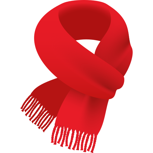 Scarf as drawn by JoyPixels in 11.0