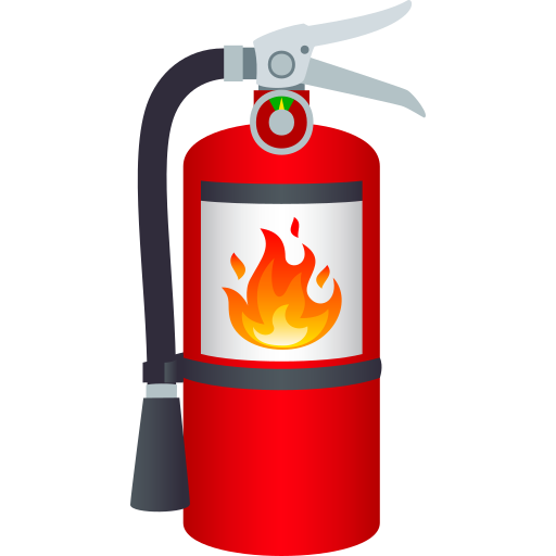fire extinguisher as rendered by JoyPixels