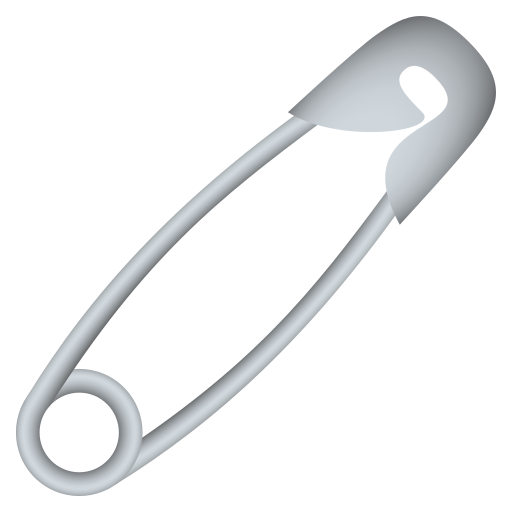 safety pin as rendered by JoyPixels