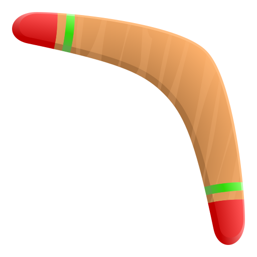 Boomerang as drawn by JoyPixels in 11.0