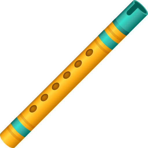 Flute as drawn by JoyPixels in 11.0