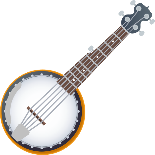 Banjo as rendered by JoyPixels