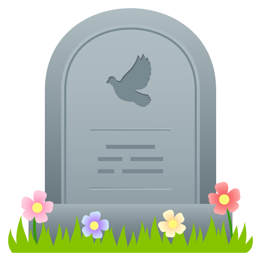 headstone as rendered by JoyPixels