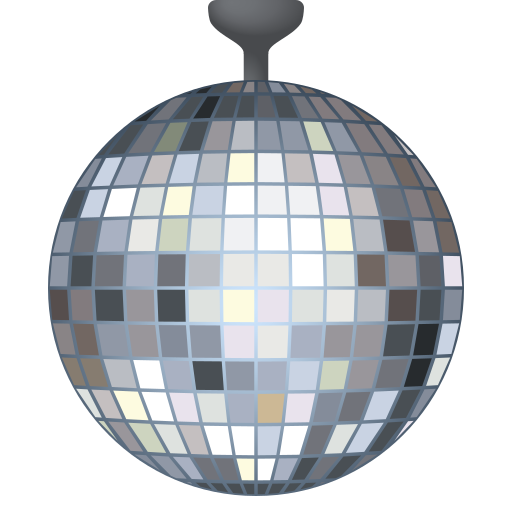 Mirror Ball as drawn by JoyPixels in 11.0