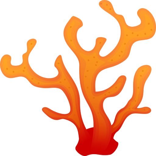 coral as rendered by JoyPixels