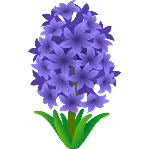 hyacinth as rendered by JoyPixels