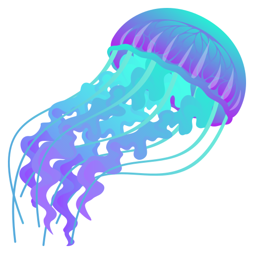 jellyfish as rendered by JoyPixels