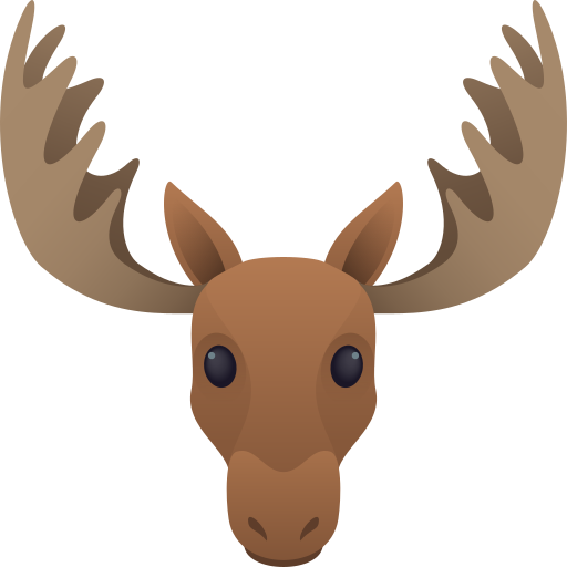 moose as rendered by JoyPixels