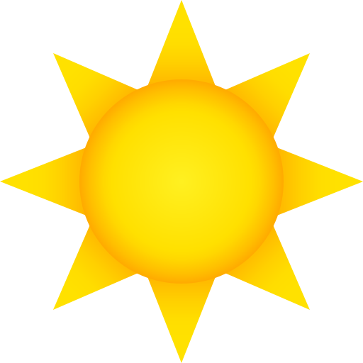 Sun as drawn by JoyPixels in 11.0