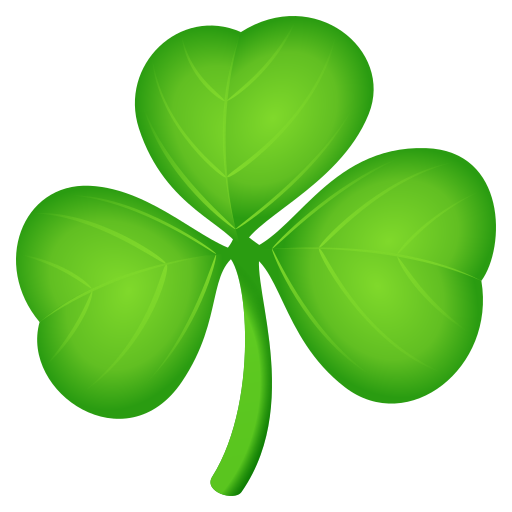 Shamrock as drawn by JoyPixels in 11.0