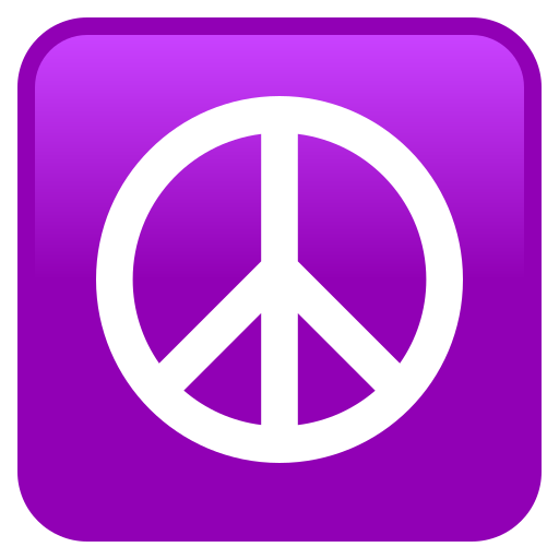 peace symbol as rendered by JoyPixels