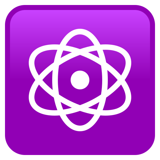 atom symbol as rendered by JoyPixels