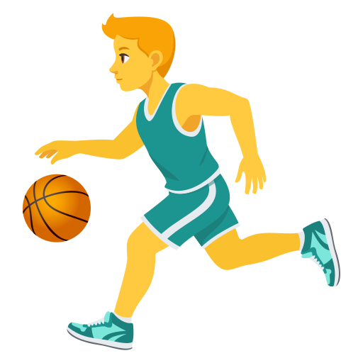 man bouncing ball as rendered by JoyPixels
