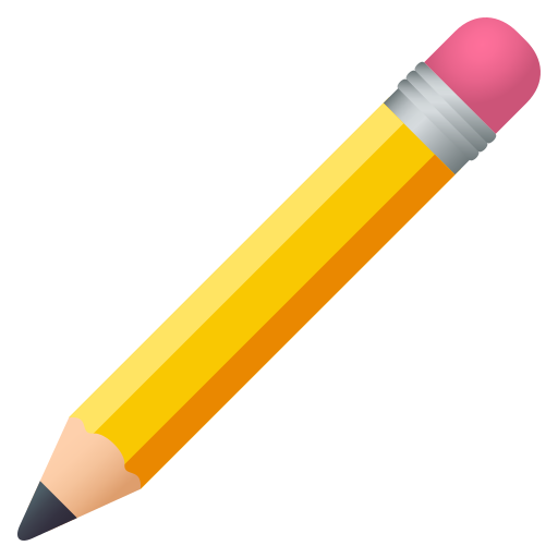 pencil as rendered by JoyPixels
