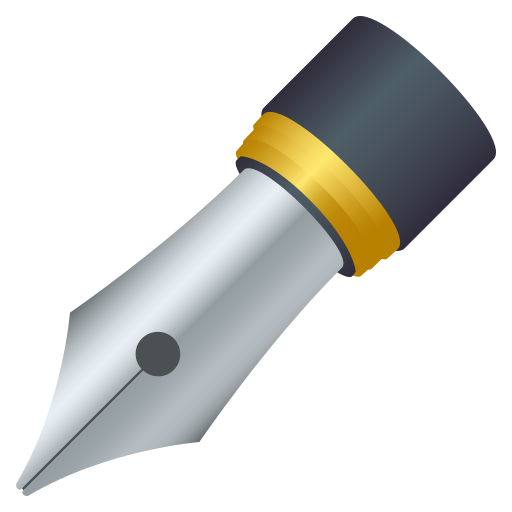 black nib as rendered by JoyPixels