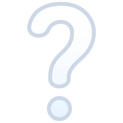 white question mark as rendered by JoyPixels