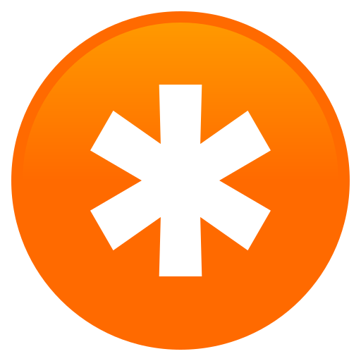 Asterisk as drawn by JoyPixels in 11.0