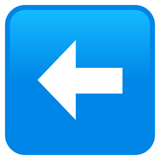 Left Arrow as drawn by JoyPixels in 11.0