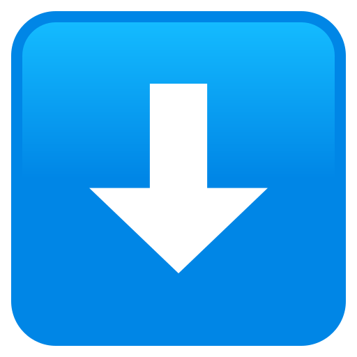 Down Arrow as drawn by JoyPixels in 11.0