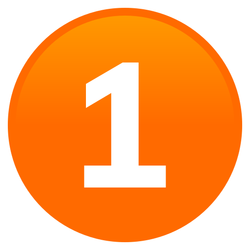 Digit One as drawn by JoyPixels in 11.0