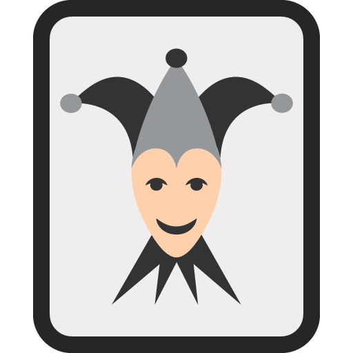 Joker as drawn by JoyPixels in 2.0