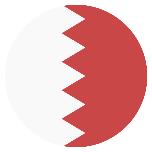 Flag: Bahrain as drawn by JoyPixels in 2.0