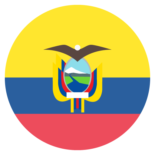 Flag: Ecuador as drawn by JoyPixels in 2.0