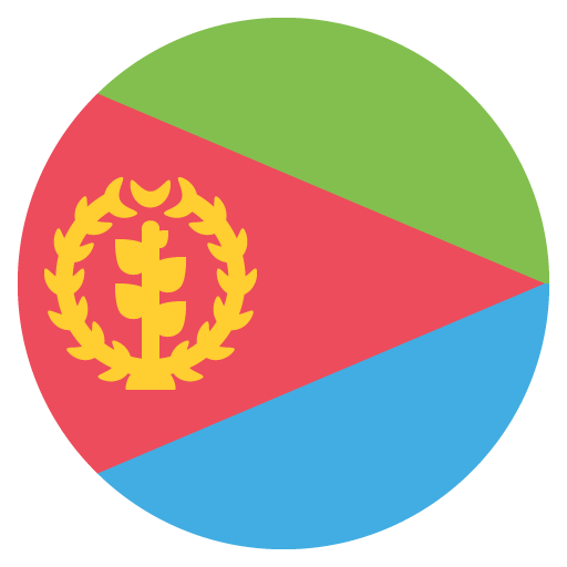 Flag: Eritrea as drawn by JoyPixels in 2.0