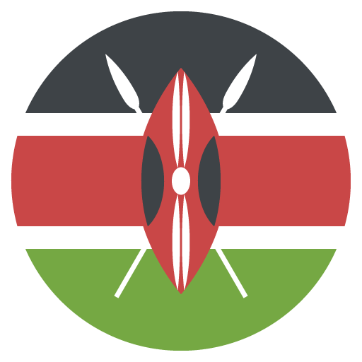 Flag: Kenya as drawn by JoyPixels in 2.0