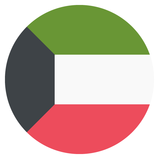 Flag: Kuwait as drawn by JoyPixels in 2.0