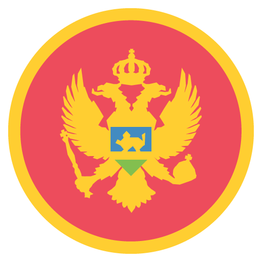 Flag: Montenegro as drawn by JoyPixels in 2.0