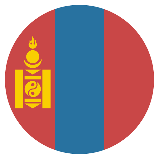 Flag: Mongolia as drawn by JoyPixels in 2.0